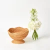 Mrs. Alice Rattan Tableware|Natural Rattan Scalloped Bowl (Small)