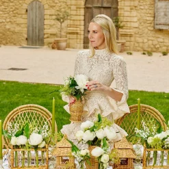 Mrs. Alice Rattan Tableware|Natural Rattan Vase (Set Of 3)