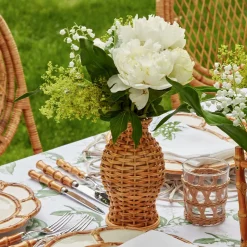 Mrs. Alice Vases|Natural Rattan Vase (Set Of 3)