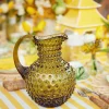 Mrs. Alice Jugs|Olive Green Hobnail Jug