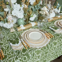 Mrs. Alice Tablecloths|Olive Pheasant Tablecloth