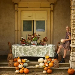 Mrs. Alice Glassware Sets|Olive Rim Swirl Glassware Set