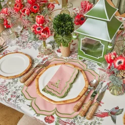 Mrs. Alice Glasses|Olive Rim Swirl Glassware Set