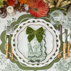 Mrs. Alice Glasses|Olive Rim Swirl Water Glass (Set Of 4)