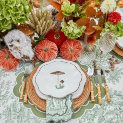 Mrs. Alice Glasses|Olive Rim Swirl Wine Glasses (Set Of 4)