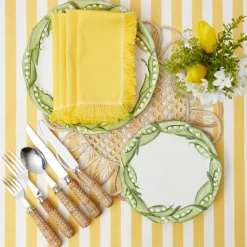 Mrs. Alice Tablecloths|Passalacqua Yellow Stripe Tablecloth