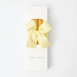 Mrs. Alice Candles|Pastel Yellow Candles (Set Of 8)