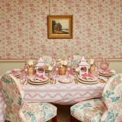 Mrs. Alice Napkin Rings, Bows & Wreaths|Personalised Dusty Pink Napkin Bow