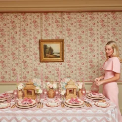 Mrs. Alice Napkin Rings, Bows & Wreaths|Personalised Dusty Pink Napkin Bow