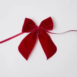 Mrs. Alice Napkin Rings, Bows & Wreaths|Personalised Red Velvet Napkin Bow
