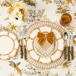 Mrs. Alice Dinner Plates|Petal Bamboo Ceramic Dinner Plate