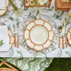 Mrs. Alice Dinner Plates|Petal Bamboo Ceramic Dinner Plate