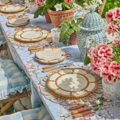 Mrs. Alice Dinner Plates|Petal Bamboo Ceramic Dinner Plate