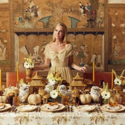 Mrs. Alice Bamboo Crockery|Petal Bamboo Ceramic Starter Plate