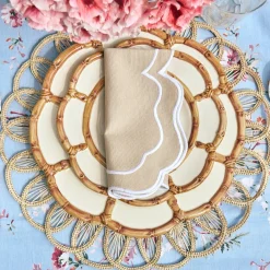 Mrs. Alice Bamboo Crockery|Petal Bamboo Starter Plate (Set Of 4)