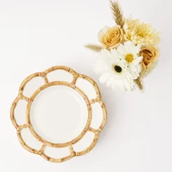 Mrs. Alice Starter Plates|Petal Bamboo Starter Plate (Set Of 4)