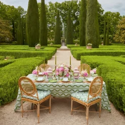 Mrs. Alice Napkins|Pink & Green Pagoda Napkins (Set Of 4)