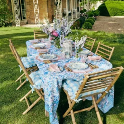 Mrs. Alice Table Linen Sets|Pink Applique Placemats & Napkins (Set Of 4)