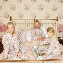 Mrs. Alice Aprons & Robes|Pink Bouquet Dressing Gown