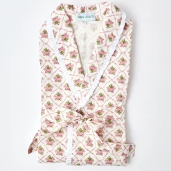 Mrs. Alice Aprons & Robes|Pink Bouquet Dressing Gown