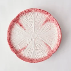 Mrs. Alice Lettuce Crockery|Pink Capri Lettuce Starter Plate
