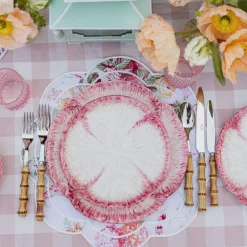 Mrs. Alice Lettuce Crockery|Pink Capri Lettuce Starter Plate