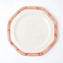 Mrs. Alice Dinner Plates|Pink Geometric Bamboo Dinner Plate