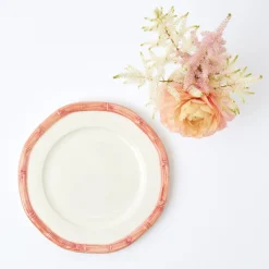 Mrs. Alice Bamboo Crockery|Pink Geometric Bamboo Starter Plate