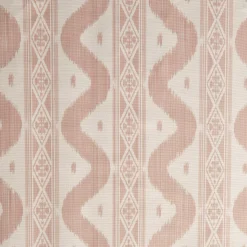Mrs. Alice Serena Fresson Fabrics|Pink Ikat Stripe Fabric
