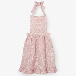 Mrs. Alice Aprons & Robes|Pink Leopard Frilled Apron