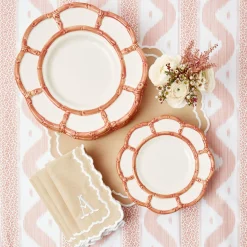 Mrs. Alice Tablecloths|Pink Leopard Ikat Tablecloth