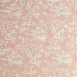 Mrs. Alice Serena Fresson Fabrics|Pink Pagoda Garden Fabric