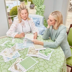 Mrs. Alice Serena Fresson Fabrics|Pink Pagoda Garden Fabric