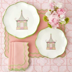 Mrs. Alice Napkins|Pink Penelope Napkins (Set Of 4)