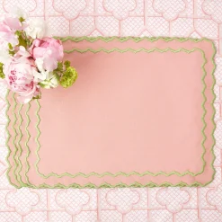 Mrs. Alice Placemats|Pink Penelope Placemats (Set Of 4)