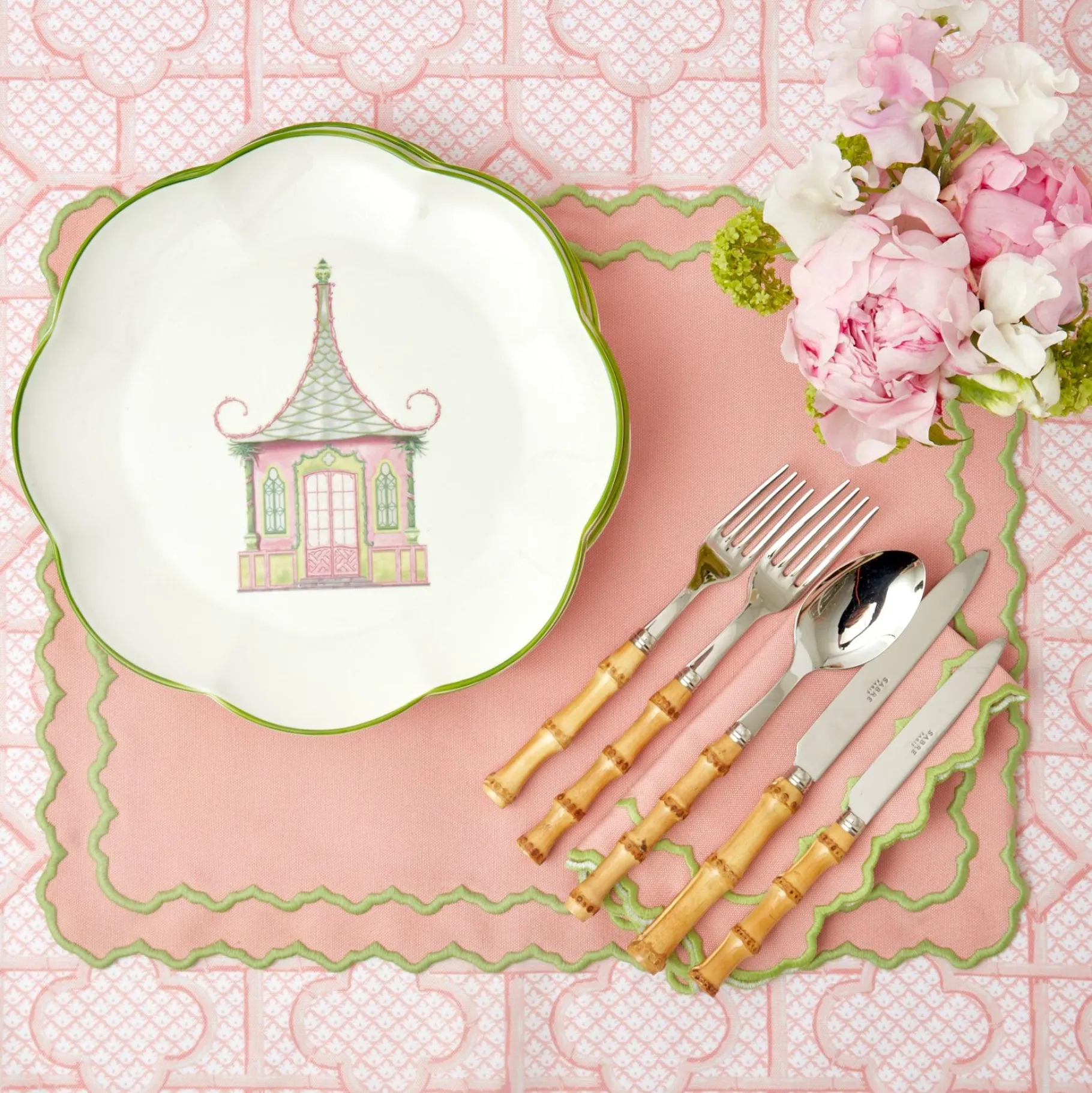 Mrs. Alice Placemats|Pink Penelope Placemats (Set Of 4)