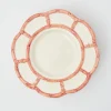 Mrs. Alice Bamboo Crockery|Pink Petal Bamboo Dinner Plate