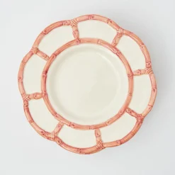 Mrs. Alice Dinner Plates|Pink Petal Bamboo Dinner Plate
