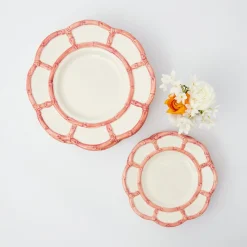 Mrs. Alice Dinner Plates|Pink Petal Bamboo Dinner Plate