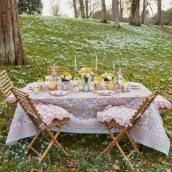 Mrs. Alice Rattan Tableware|Pink Rattan Napkin Bow (Set Of 4)