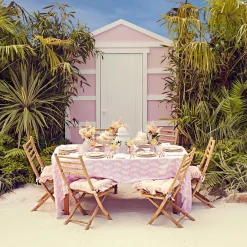 Mrs. Alice Tablecloths|Pink Trailing Ferns Tablecloth