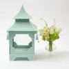Mrs. Alice Candle Holders|Pistachio Green Pagoda Lantern