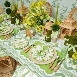 Mrs. Alice Decoration Sets|Potted Boxwood With Green Bow Decoration Set