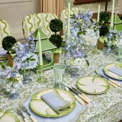 Mrs. Alice Decoration Sets|Potted Boxwood With Green Bow Decoration Set