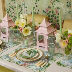 Mrs. Alice Pagodas & Lanterns|Powder Pink Pagoda Lantern