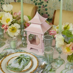 Mrs. Alice Pagodas & Lanterns|Powder Pink Pagoda Lantern