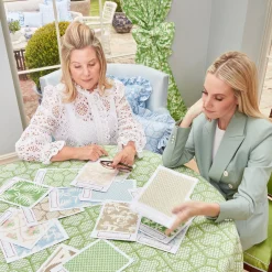 Mrs. Alice Serena Fresson Fabrics|Putty Lotus Flower Fabric