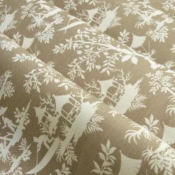 Mrs. Alice Serena Fresson Fabrics|Putty Pagoda Garden Fabric