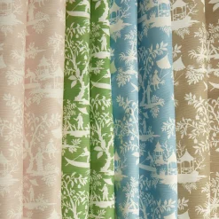 Mrs. Alice Serena Fresson Fabrics|Putty Pagoda Garden Fabric