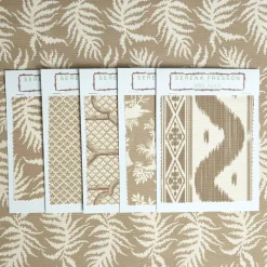 Mrs. Alice Serena Fresson Fabrics|Putty Trailing Ferns Fabric